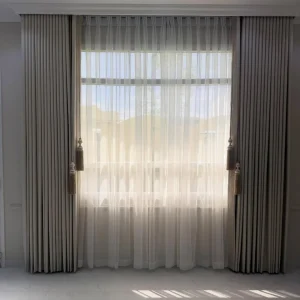 Grey Blackout and Sheer Curtains